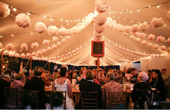 For years I pictured my wedding reception in a barn tented wedding reception