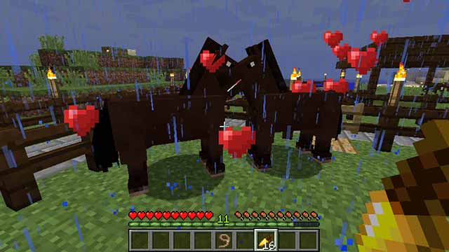 マインクラフト 馬とロバの繁殖方法とラバの作り方 マイクラマルチプレイ日記ブログ
