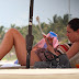 (Gambar)Kelly Brook ketika berkelah di pantai Mexico