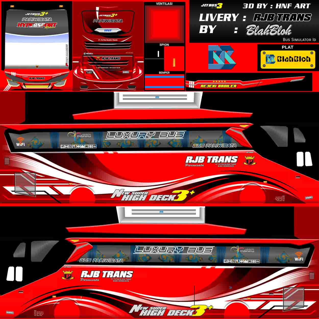 livery bus rjb trans