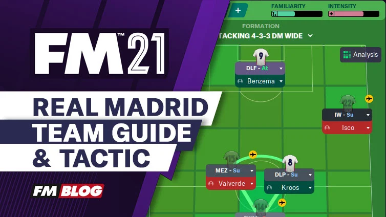 Football Manager 2021 Real Madrid 4-3-3 Tactic | Team Guide | FM21