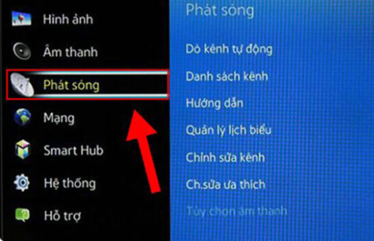 3. Tiến hành Dò kênh thủ công