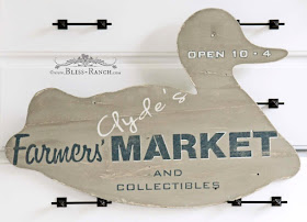 Clyde the Duck Sign From Vintage Rocker Bliss-Ranch.com