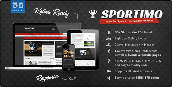 Sportimo - Sport & Events Magazine HTML Template - Events Entertainment