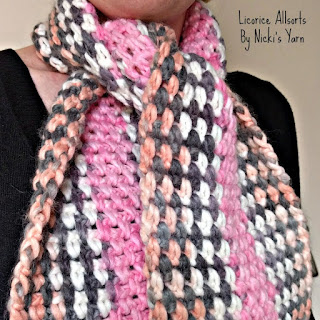 Planned Colour Pooling - Free Crochet Scarf Pattern