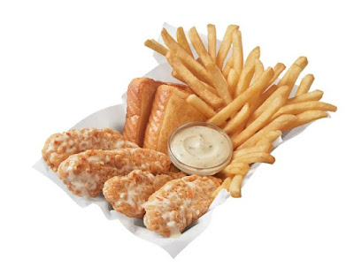 Dairy Queen Parmesan Garlic Sauced & Tossed Chicken Strip Basket.