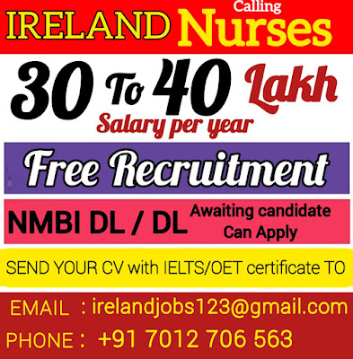 Urgently Required Nurses for Ireland - Free Recruitment