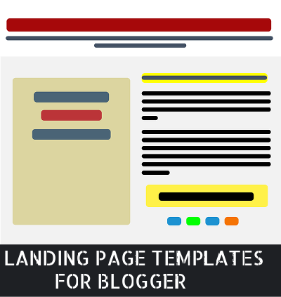6 Cool Landing Pages Templates For Blogger Free Download