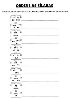 ATIVIDADES DE PORTUGUÊS PARA 3° ANO GRAMÁTICA INFANTIL