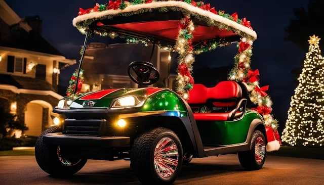 decorate your golf cart for Christmas.