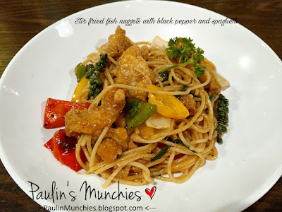 Paulin's Muchies - Bangkok: ThaiThyme Restaurant at Terminal 21 - Stir fried fish nuggets with black pepper sauce