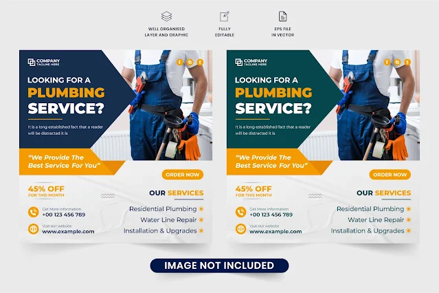 Plumbing Business Promotion Template Free Download