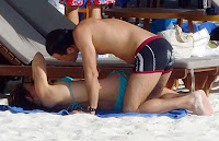 Geri Halliwell Bikini Pictures Ruined By Italian Douchebag