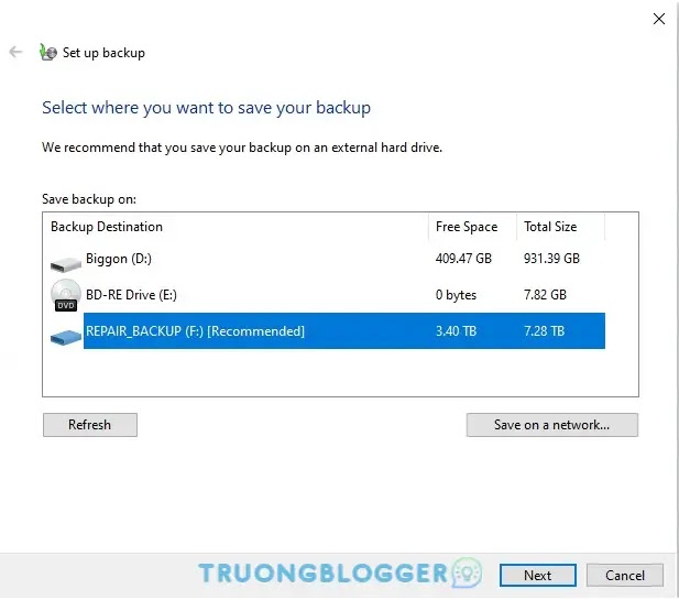 Cách sao lưu và phục hồi Windows 10 chỉ với vài thao tác