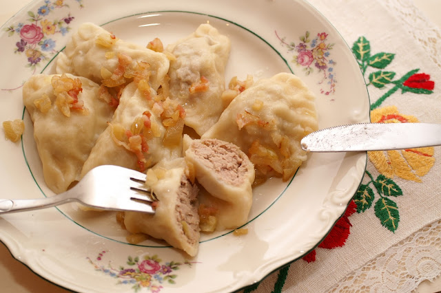 pierogi z mięsem