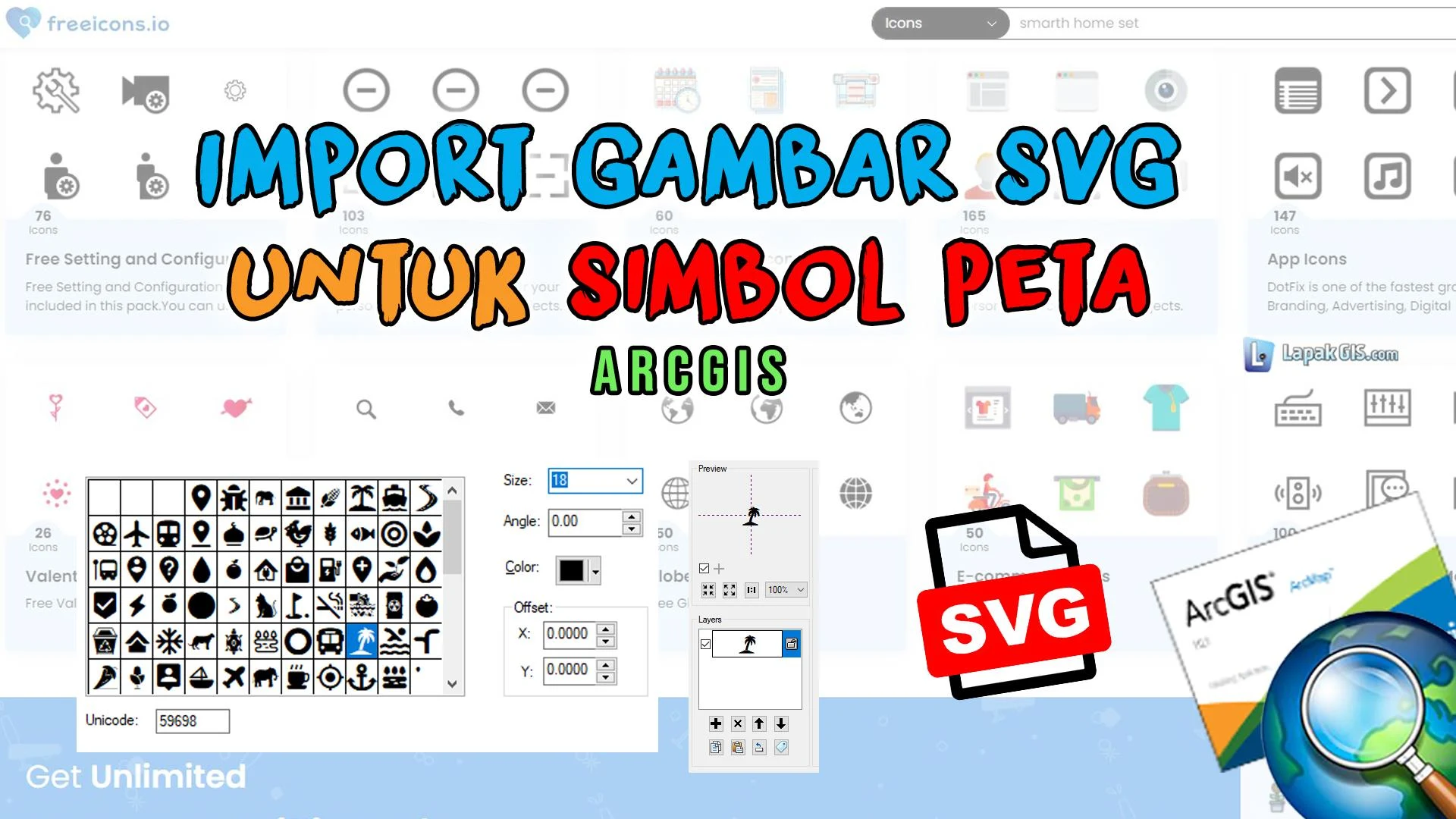 Import Gambar SVG untuk Simbol Peta pada ArcGIS