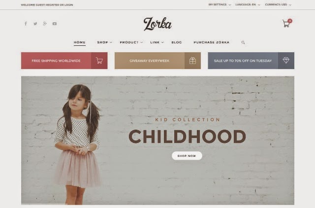 Zorka - An intuitive fashion OpenCart theme