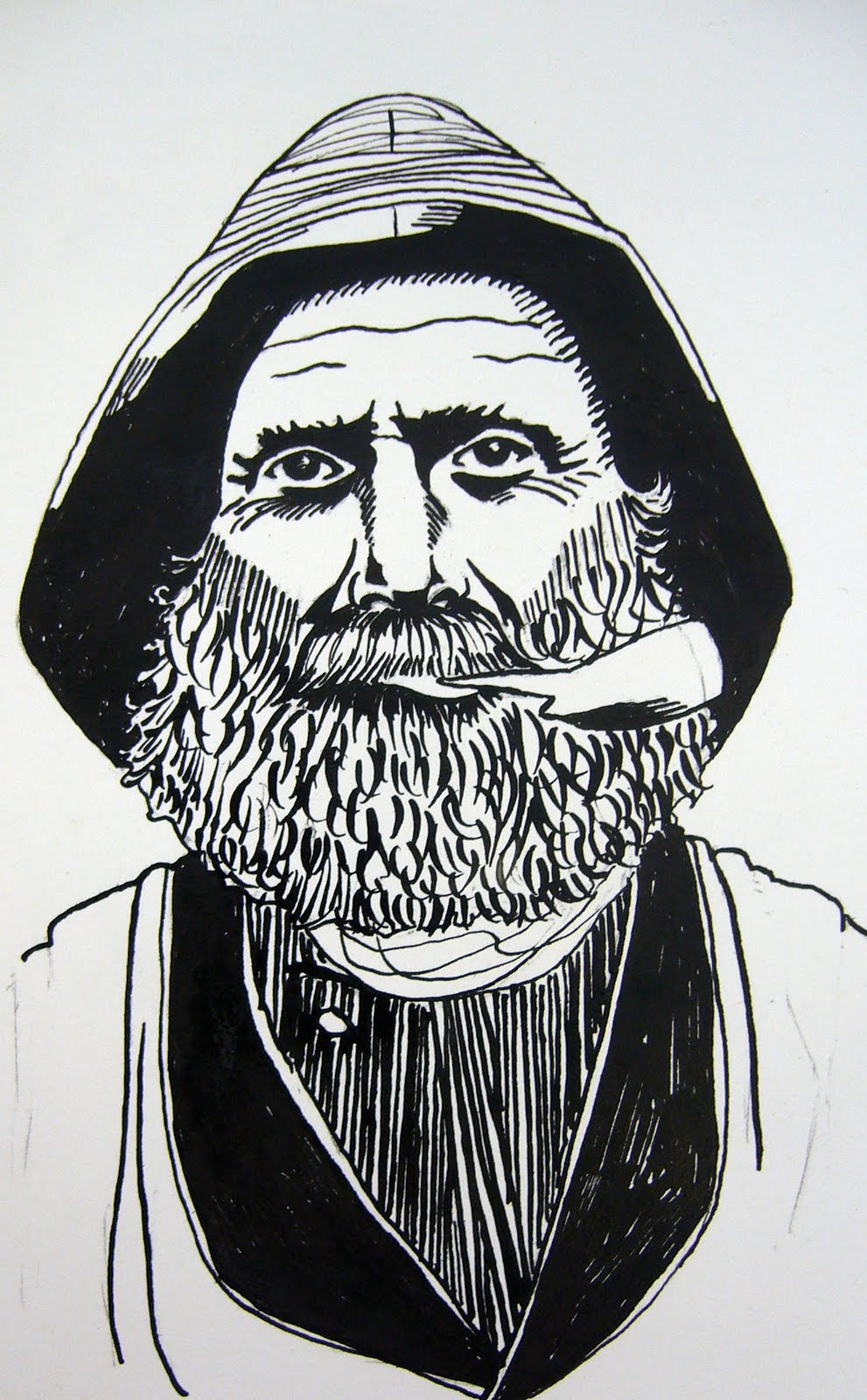 sarah clark: idea for new lino portrait