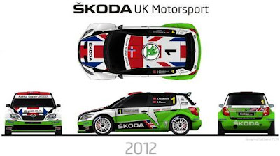 Skoda Fabia S2000 2012 Top, Front, Side, Rear