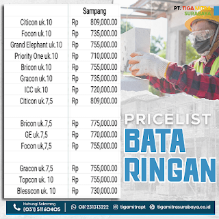 Jual Bata Ringan / Hebel di Banyuates Sampang Madura September 2023