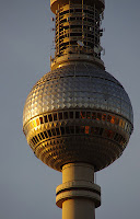 TV tower Berlin at sunset