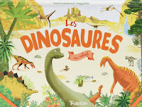 Les dinosaures en relief, de Sandra Laboucari et Peggy Nille (Tourbillon, 2017)