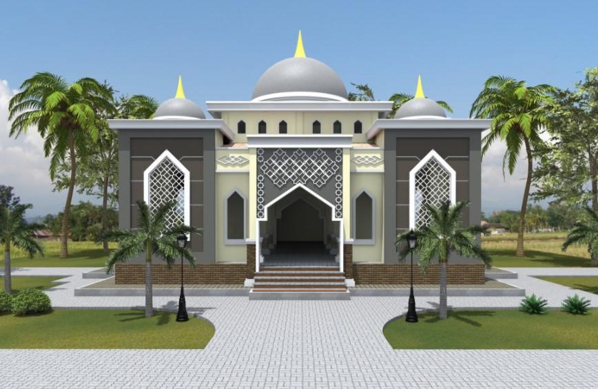 53 Model  Desain Masjid  Minimalis  Modern Unik Terbaru 2021 