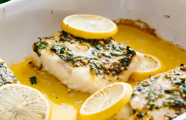 Tasty Baked Cod with Lemon and Herbs