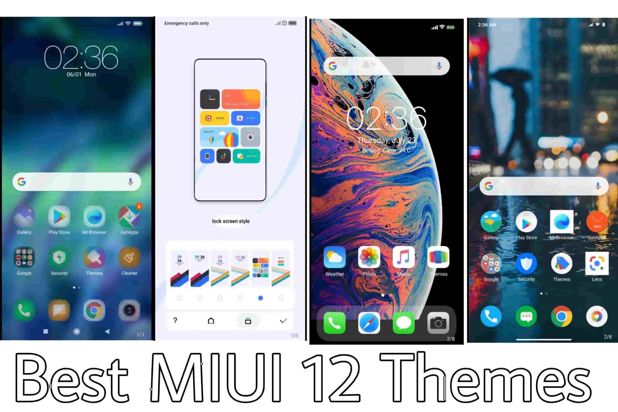 best miui 12 themes