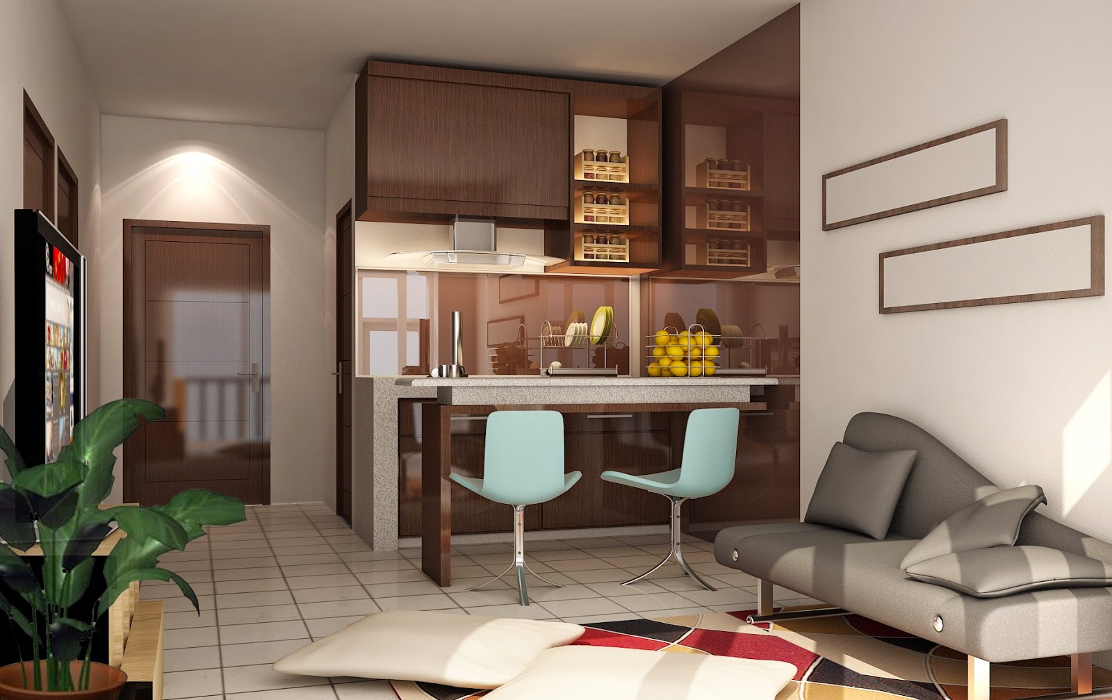 Gambar Desain Interior Rumah Minimalis Type 36 72 Terbaru Desain