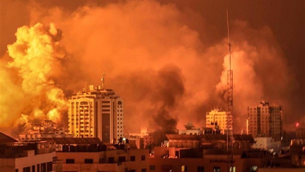 طائرات الاحتلال تقصف مُحيط مستشفى القدس في غزة - الناشر المصرى