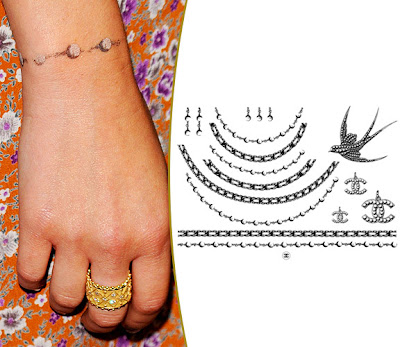  tattoo bracelet complete her sweet ensemb. lauren conrad wrist tattoo