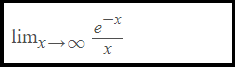 Discuss the limit of the following function when x→∞