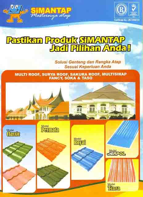 Daftar Harga genteng  metal Spandek multi roof di Malang 