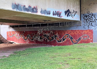 Cowra bridge mural by Kym Freeman