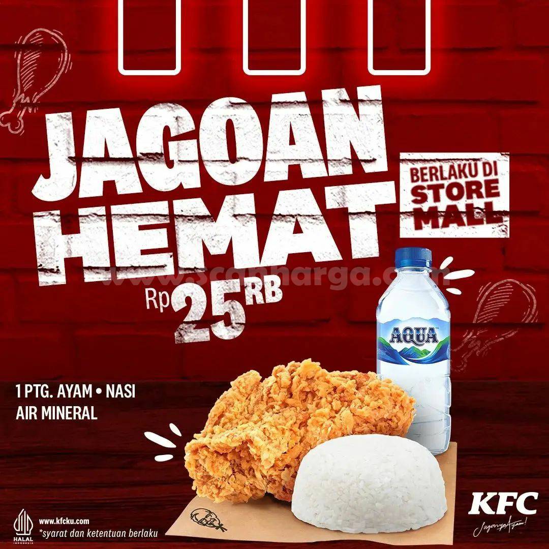 Promo KFC JAGOAN HEMAT - Paket Kombo Mall cuma 25RB