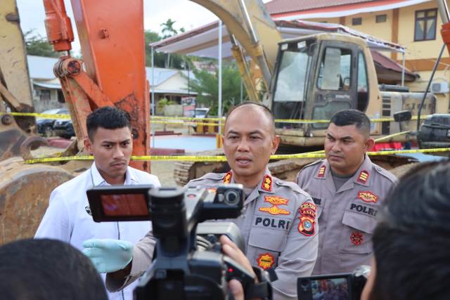 Tiga Tambang Galian C Ilegal Terungkap, Polres Aceh Timur Amankan Pelaku dan Alat Berat