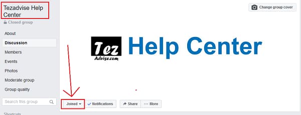 Tezadvise facebook Group Help Center