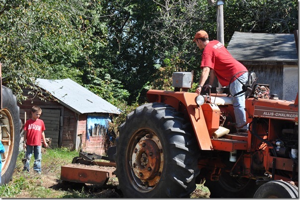 Raising the Mower