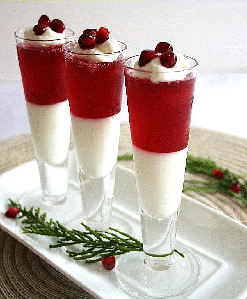 Vanilla Panna Cotta with a Pomegranate Jelly ~ (A Foodie ...