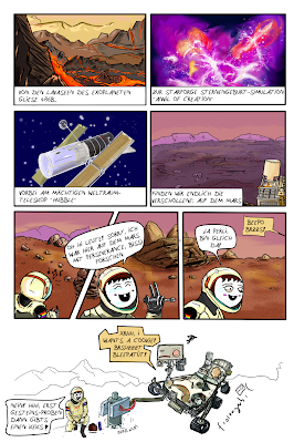 Ein Comic von frozengerbil über den Marsroboter Perseverance