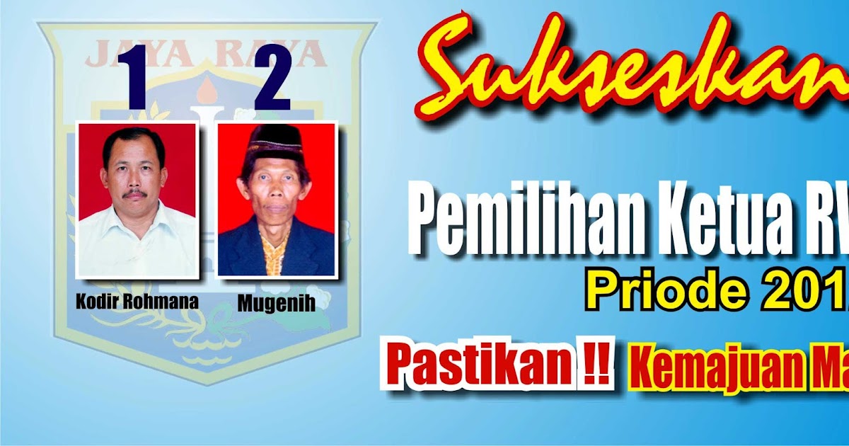  desain  desain  Desain  Spanduk Pemilihan RW