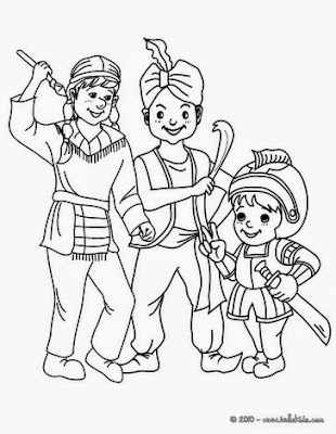 Desenhos para colorir Mardi Gras