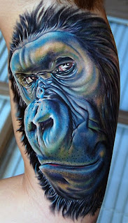 gorilla tattoo art desing