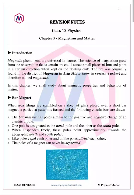Chapter 5: Magnetism and Matter