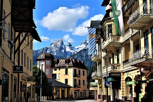 Rue de la ville de Berchtesgaden