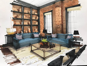 05-Loft-Apartment-Living-Room-Sergei-Tihomirov-СЕРГЕЙ-ТИХОМИРОВ-Varied-Living-Room-Interior-Design-Sketches-www-designstack-co