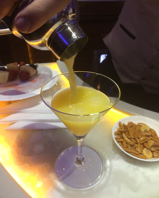 Food Lust People Love: This special cocktail from the Emirates business class menu features bitter orange marmalade, gin and Cointreau, a delightful libation to perk you up any time of the day.