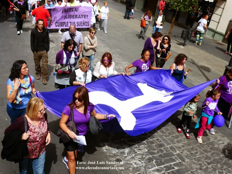 Fotos del Día de la Mujer 2015, manifestación celebrada en Las Palmas de Gran Canaria