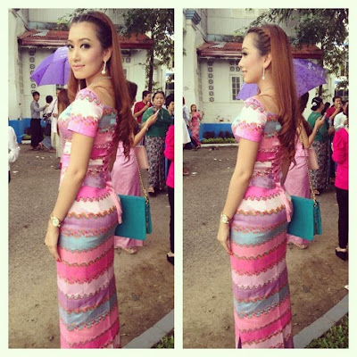 Yu Thandar Tin - I Love Myanmar Dress